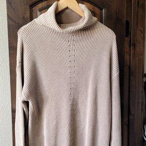 mazik turtle neck tan sweater